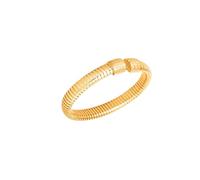 Bracciale Raspini Tubogas Croco Piccolo in Argento 925 Placcato Oro Giallo 18kt | Gioiello Made in Italy Fatto a Mano dal Design Unico e Sofisticato