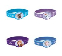 Braccialetti in silicone Frozen 2 Frozen Disney 2 - 4 pezzi multicolore una dimensione