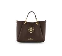 Braccialini Amy Bijoux Bolso de mano de tamaño mediano con un encanto sofisticado y versátil, ideal para el uso diario. La silueta limpia se ve realzada por el exclusivo colgante joya en forma, marrón