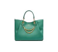 Braccialini Amy - Bolso de mano grande con asas dobles y correa para el hombro con logotipo, extraíble y ajustable, diseñado para acompañar con elegancia cada momento del día, Verde, Taglia unica
