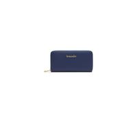 Braccialini Basic Cartera modelo zip around en piel de color dorado, con logatura dorada frontal. Un bolsillo interior con cremallera para la moneda., turquesa, Taglia Unica, Casual