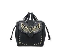 Braccialini Mochila B18914 Rock, Negro , Medio, Casual