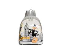 Braccialini Postales Lt Mochila compacta y original perfecta para aquellos que aman distinguirse con ironía y estilo. El modelo está decorado con una impresión inspirada en Londres, con el icónico Big