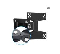 (Braccio metálico) Soporte TV da parete universal regolabile, girevole a 180 gradi, soporte TV 14-27