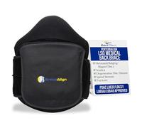 Brace Align VertebrAlign LSO - Soporte lumbar para espalda, grado médico, alivio del dolor de espalda baja para hernias discales, ciática, postoperatorio, PDAC L0631 L0637 L0648 L0650, color negro