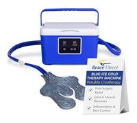Brace Direct BlueIce - Máquina de terapia de frío, crioterapia para aliviar el dolor, máquina de hielo para rodilla después de la cirugía, espalda, hombros, cadera y tobillo, compresión fría para
