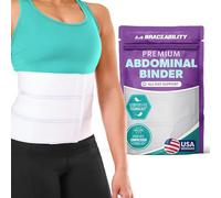 BraceAbility Apoyo médico estómago abdominal - tratamiento recto, posparto, tratamiento oncológico compresión abdominal, fijación postoperatoria en hombres y mujeres (m / l9)
