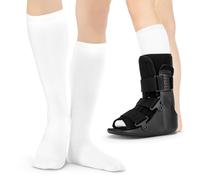 BraceAbility Calcetín de repuesto para botas ortopédicas para caminar | Calcetines de tubo médicos para usar Caminantes debajo de la cámara de aire y Fracture Boot Casts (Paquete de 2)