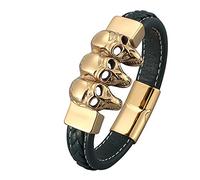 Bracelet Charms, Bracelet Woven Bracelets Man Bracelet Stainless Steel with Magnetic Clasp Men's Gifts, Faux, Without Zirconia