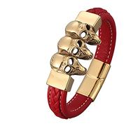 Bracelet Charms, Bracelet Woven Bracelets Man Bracelet Stainless Steel with Magnetic Clasp Men's Gifts