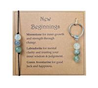 Bracelet De 1 Pieza Y Llavero De 1 Pieza, Brazalete De Cuentas, Pulsera Simple, Brazalete, Brazalete Trenzado, Llavero De Mujeres.