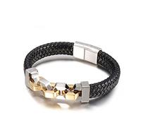 Bracelet Family Wave Pledge Bangle Wrist Chain Stainless Steel with Safety Clasp Men's Gifts