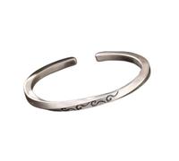 Bracelet for Women, S999 Pure Silver Simple Ladies Bracelet Silver Bangle Birthday Birthday Regalo para mujeres Pulseras de damas