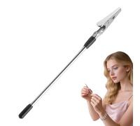 Bracelet Hook Helper, Quick Release Necklace Clasp Tool, 6.1x0.16x0.16 Inches, Metal Fastening Aid, Easy to Use, Jewelry Assist Device for Home Travel School Watch Wearing