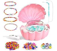 Bracelet Spinner,Electric Shell Shape Bracelet Bead Spinner - Adjustable Beading Machine USB Charging Automatic Jewelry Maker For Crafting Necklace Weaving