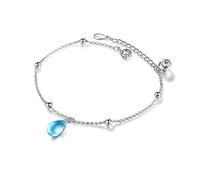 Braceletas de de Cristal Azul para Mujeres regalas Femme prevenir la alergia -