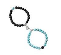Braceletas de pareja con cuentas - Juego de combinación magnética, joyas románticas de Bond | Univarsal su sus pulseras, lindas pulseras de relación, presente ideal durante la celebración