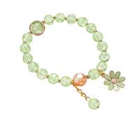 Bracelets Colorful Flower Amethyst 'S Female Bracelet Crystal Beaded Furry Hoop
