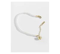 Bracelets Frosty Wind Light Luxury Simple Bells Pearl Bracelet Women s Bracelet 925 Silver Dark Purple (Color : Dark Purple)
