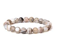 Bracelets Men Natural Bracelet Polished 8mm Lapis lazuli Beads Bangle Elastic Pulsera Women Jewelry-30_23cm