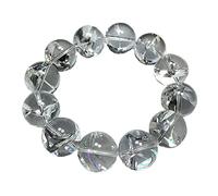 Bracelets White Crystal Rainbow Quartz Round 8/20mm Beads Nature Gemstone 20MM