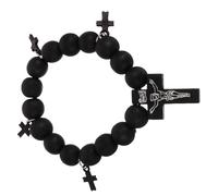 Bracelets Women Teen Girls Bead for Charm Men Beaded Bracelet Braclet Wood Jewelry The Cross Man