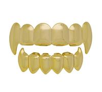 Braces De Dientes Para Hombres Mujeres, Y Ojos Hip Hop 18k Oro De Y Dientes Inferiores, Conjunto Grilz Brillante, Parrillas De Oro Traje De Recordatorio Accesorios De Den, Se
