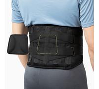 BraceUP Faja protector lumbar - Alivio del dolor de espalda para hombre y mujer, cinturón de apoyo lumbar para el dolor de ciática (XXL 110-135 cm)