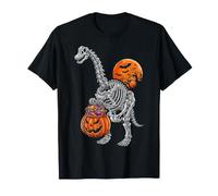 Brachiosaurus Apatosaurus Dinosaurio Esqueleto Calabaza Dino Niño Camiseta