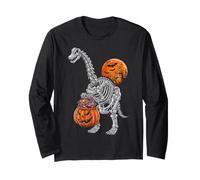 Brachiosaurus Apatosaurus Dinosaurio Esqueleto Calabaza Dino Niño Manga Larga