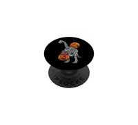 Brachiosaurus Apatosaurus Dinosaurio Esqueleto Calabaza Dino Niño PopSockets PopGrip Adhesivo