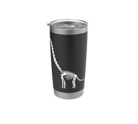 Brachiosaurus Esqueleto Fósil Dinosaurio Paleontólogo Dino Vaso térmico de acero inoxidable de doble pared