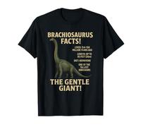 Brachiosaurus Facts Educativo Diseño de Dinosaurios Prehistóricos Camiseta