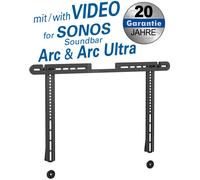 Bracket for sonos® arc and arc ultra for mounting on tv brackets, loa