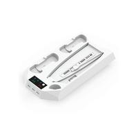 Bracket with Cooling Station and Dual Controller Charging Station for Console Fan Speed White