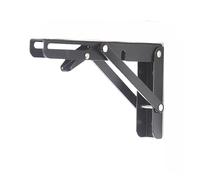 Brackets de estante plegable, Paquete de 2 soportes triangulares plegables for estantes pared, 8 a 20 pulgadas(18 Inch Length)