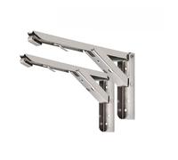 Brackets de estante plegable, Soporte de estante plegable triangular for mesa banco pared 8 a 14 pulgadas(12 inch)