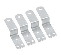 Brackets Z para montaje, entre corchetes Z de 4 piezas para el montaje, paréntesis de esquina de manchas, metal pequeño para muebles.