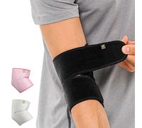BRACOO ES10 Codera Ajustable para Hombre y Mujer - Alivio para Dolor de Artritis, Hinchazón, Codo Tenista, Codo Golfista, Epicondilitis, Deporte (Negro)