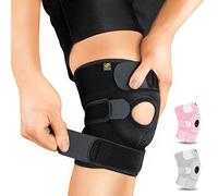 BRACOO Rodillera Ajustable para Menisco y Ligamentos - Soporte de Neopreno para Tendón Rotuliano, Ideal para Artritis, Rehabilitación y Prevención de Lesiones, para Hombre y Mujer, KS10 (Negro)