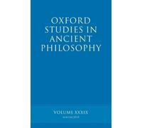 Brad Inwood Oxford Studies in Ancient Philosophy volume 39 (Tapa blanda)