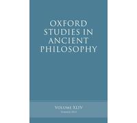 Brad Inwood Oxford Studies in Ancient Philosophy, Volume 44 (Tapa blanda)