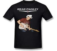 Brad Paisley Music Art T Shirt Graphic Unisex tee Black L