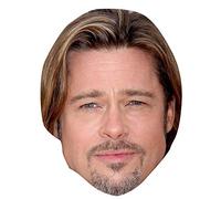 Brad Pitt Mascaras de personajes famosos, caras de carton