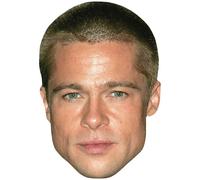 Brad Pitt (Short Hair) Big Head. Máscara más grande que la vida.