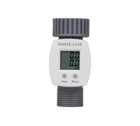 Contador de Agua Digital 3/4" LCD Reloj de Agua Contador de Agua WHITE LINE W...