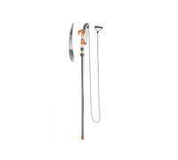 BRADAS - KT-V1521-375 - Cepillo con sierra profesional y mango ajustable 155-375 cm, extensible para podar, sierra multiusos para podar a mano, longitud hoja 23 cm, ojal 26 mm.