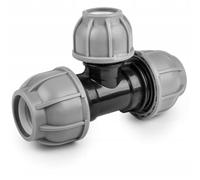 Bradas Pieza en T para tubo de PE 50 32 50 mm conector sistemas de riego