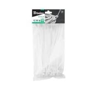Bradas TS1148250N Abrazadera para Cables Transparente 100 Pieza(s) - Abrazaderas de Cables (Transparente, 1 Cabezal(es), CE, PAHs, 25 cm, 4,8 mm, 100 Pieza(s))