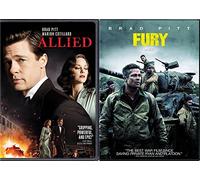 Bradd Pitt Military Cinema Double Feature: Allied & Fury 2 Pack DVD